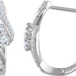 14K White 5/8 CTW Natural Diamond Earrings - 652221