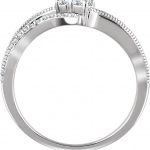 14K White 1/4 CTW Natural Diamond Two-Stone Ring - 652224