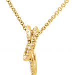 14K Yellow 1/3 CTW Natural Diamond Circle 18" Necklace - 68806