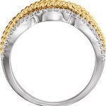 14K White/Yellow 1/4 CTW Natural Diamond Ring - 652148