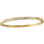 14K Yellow 5/8 CTW Natural Diamond Bangle 6 1/2" Bracelet - 60888