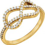 14K Yellow 1/3 CTW Natural Diamond Knot Ring - 122826