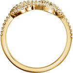 14K Yellow 1/3 CTW Natural Diamond Knot Ring - 122826