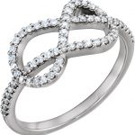 Sterling Silver 1/3 CTW Natural Diamond Knot Ring - 122826