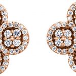 14K Rose 1/2 CTW Natural Diamond Clover Earrings - 86362