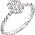 Platinum 1/8 CTW Natural Diamond Cluster Ring - 122880