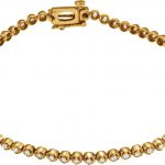 14K Yellow 1 CTW Natural Diamond Line 7" Bracelet - 652118