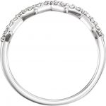 Platinum 1/5 CTW Natural Diamond Stackable Ring - 123052