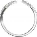 Platinum 1/5 CTW Natural Diamond Geometric Ring - 123009