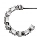 Sterling Silver 1/8 CTW Natural Diamond Hoop Earrings - 86456