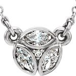 Platinum 1/4 CTW Natural Diamond 16-18" Necklace - 86444