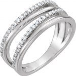 14K White 1/4 CTW Diamond Ring - 123138