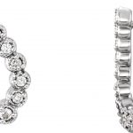 Platinum 1/4 CTW Diamond Freeform Earrings - 86506