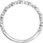 Platinum 1/8 CTW Stackable Diamond Ring - 123124