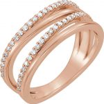 14K Rose 1/4 CTW Diamond Ring - 123138