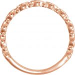 14K Rose 1/8 CTW Stackable Diamond Ring - 123124