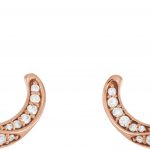 14K Rose 3/8 CTW Natural Diamond Freeform Earrings - 86505