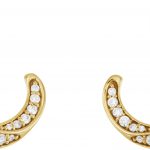 14K Yellow 3/8 CTW Natural Diamond Freeform Earrings - 86505