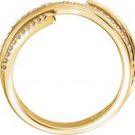 14K Yellow 1/6 CTW Diamond Negative Space Ring - 123109