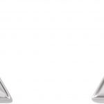 Platinum 1/8 CTW Natural Diamond Geometric Earrings - 86510