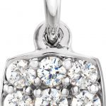 Platinum 1/4 CTW Natural Diamond Cluster Pendant - 652190