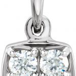 Platinum 1/4 CTW Natural Diamond Pendant - 652192