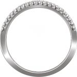 14K White 1/5 CTW Natural Diamond Negative Space Ring - 652421