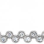 Platinum 1/2 CTW Natural Diamond Bezel-Set Bar 16-18" Necklace - 86525