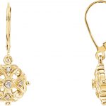 14K Yellow 1/10 CTW Natural Diamond Earrings - 65106