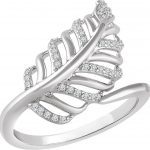 14K White 1/5 CTW Diamond Leaf Ring - 652320