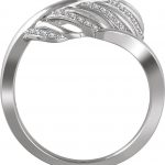 14K White 1/5 CTW Diamond Leaf Ring - 652320