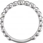 Platinum 1/8 CTW Diamond Beaded Ring - 123270