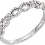 Platinum .08 CTW Diamond Infinity-Inspired Ring - 123285