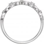 Platinum .08 CTW Diamond Infinity-Inspired Ring - 123285