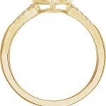 14K Yellow 1/4 CTW Natural Diamond Geometric Ring - 652422