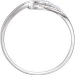 14K White .08 CTW Natural Diamond Ring - 652242