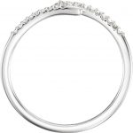 Platinum 1/8 CTW Natural Diamond Stackable Ring - 123053