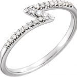 Platinum 1/8 CTW Natural Diamond Stackable Ring - 123053