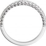 Platinum 1/5 CTW Diamond Beaded Ring - 123116