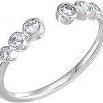 Platinum 1/4 CTW Diamond Negative Space Ring - 123339