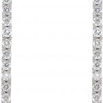 Platinum 1/3 CTW Natural Diamond Bar Earrings - 652228