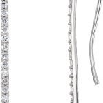 Platinum 1/3 CTW Natural Diamond Bar Earrings - 652228