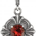 Sterling Silver Natural Madeira Citrine Vintage-Inspired Pendant - 85244