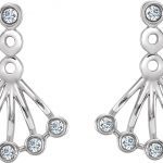 14K White 1/6 CTW Natural Diamond Earrings - 652343