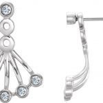 14K White 1/6 CTW Natural Diamond Earrings - 652343