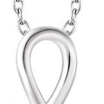 14K White 1/6 CTW Natural Diamond Infinity-Inspired 16-18" Necklace - 652723