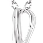 14K White 1/6 CTW Natural Diamond Infinity-Inspired 16-18" Necklace - 652723