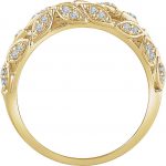 14K Yellow 1/2 CTW Natural Diamond Leaf Ring - 652363