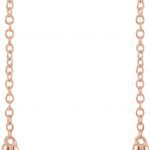 14K Rose 1/10 CTW Natural Diamond Chain Earrings - 652337