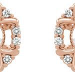 14K Rose 5/8 CTW Natural Diamond Earrings - 86628